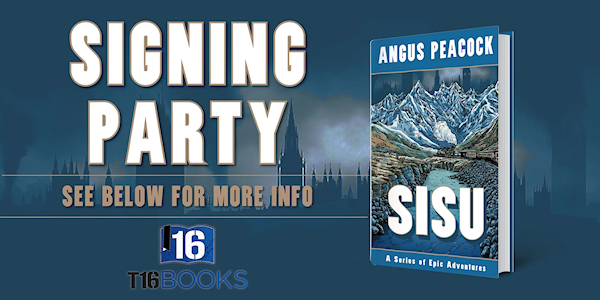 Signing party for SISU, A Series of Epic Adventures by author Angus Peacock. T16 Books specializes in veteran authors, military authors, veteran books and military books.